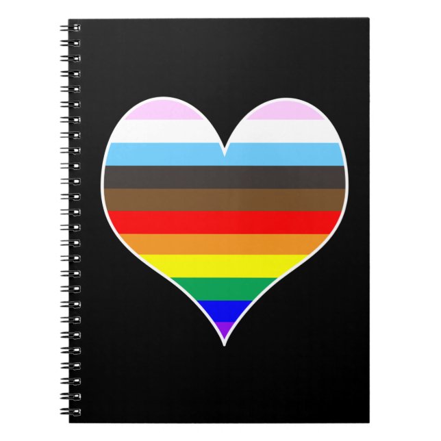 Rainbow Heart - bärbar dator Anteckningsbok (Framsidan)