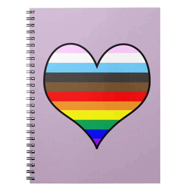 Rainbow Heart - bärbar dator Anteckningsbok (Framsidan)