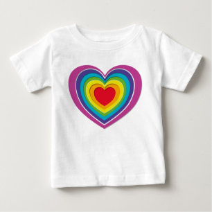 Rainbow Heart Barn Tee