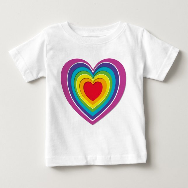 Rainbow Heart Barn Tee (Framsida)