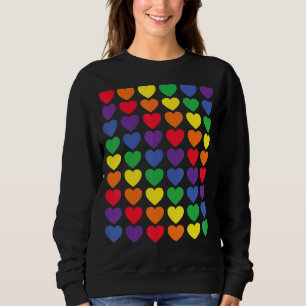 Rainbow Heart Dot Gay pride Färg Lgbtq säger Gay F T Shirt