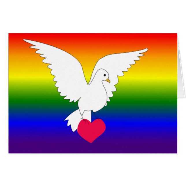 RAINBOW HEART DOVE OBS KORT (Framsidan Horizontal)