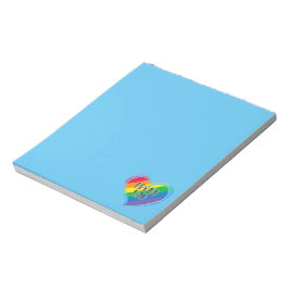 Rainbow Heart Flagga Proud Pappa LGBT Gay pride må Anteckningsblock