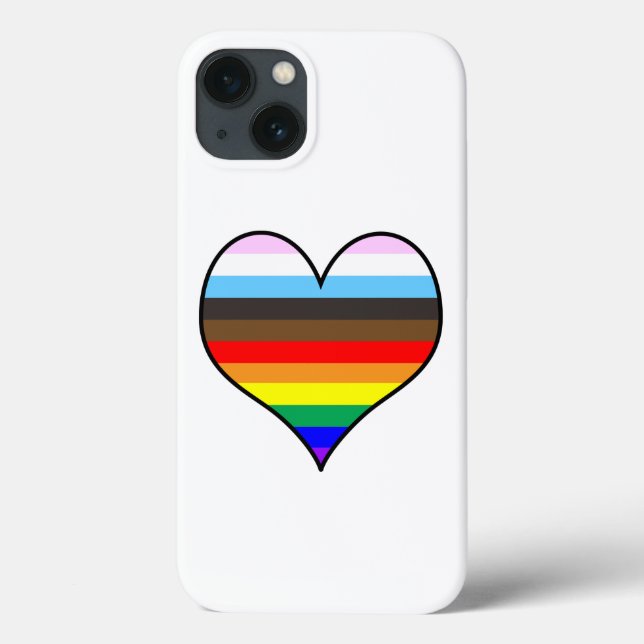 Rainbow Heart Fodral-Mate iphone case (Baksida)