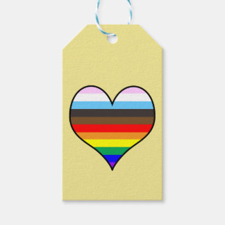 Rainbow Heart Gift-Märkre Presentetikett