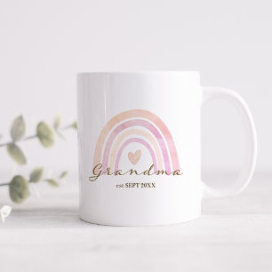 Rainbow Heart Grandma Gift Kaffemugg