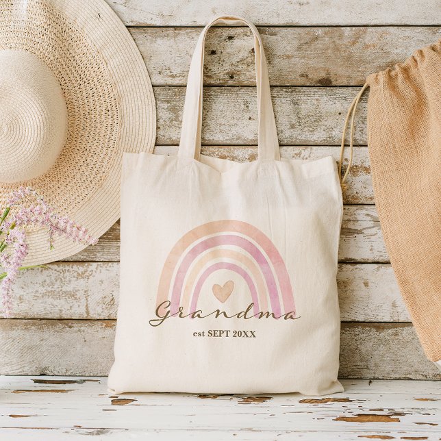 Rainbow Heart Grandma Gift Tygkasse (Skapare uppladdad)