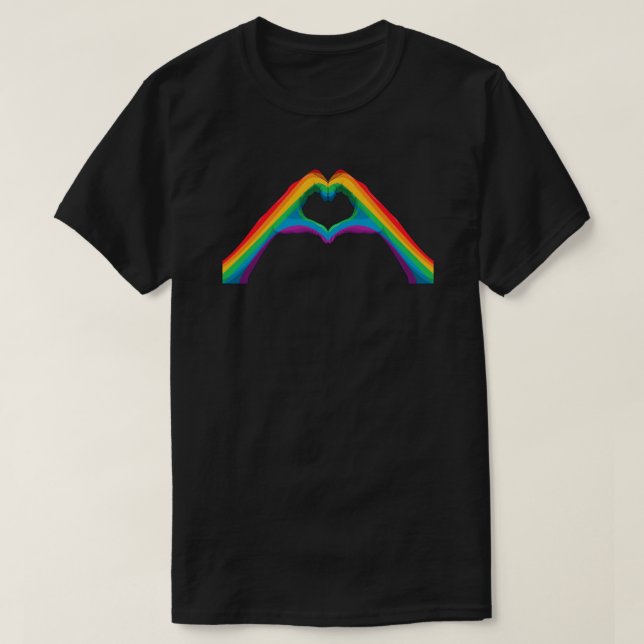 Rainbow Heart Händer Tee | CTFOD Visibility Series (Design framsida)