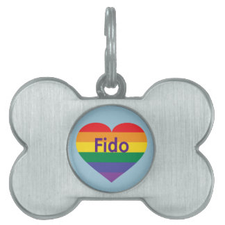 Rainbow Heart ID-bricka Husdjur