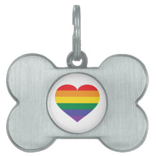 Rainbow Heart ID-bricka Husdjur