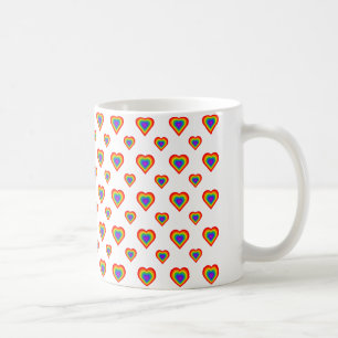 Rainbow Heart Kaffemugg