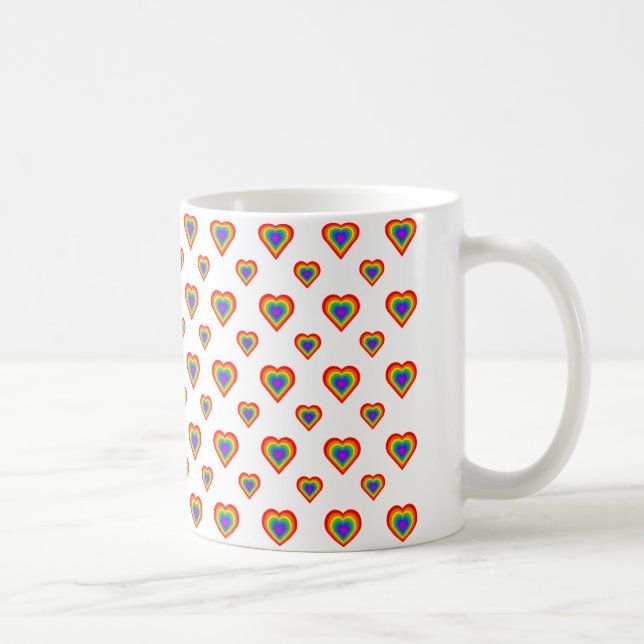 Rainbow Heart Kaffemugg (Höger)