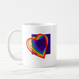 Rainbow Heart Kaffemugg