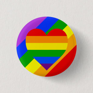 "RAINBOW HEART" KNAPP