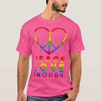 Rainbow Heart LGBT T Shirt
