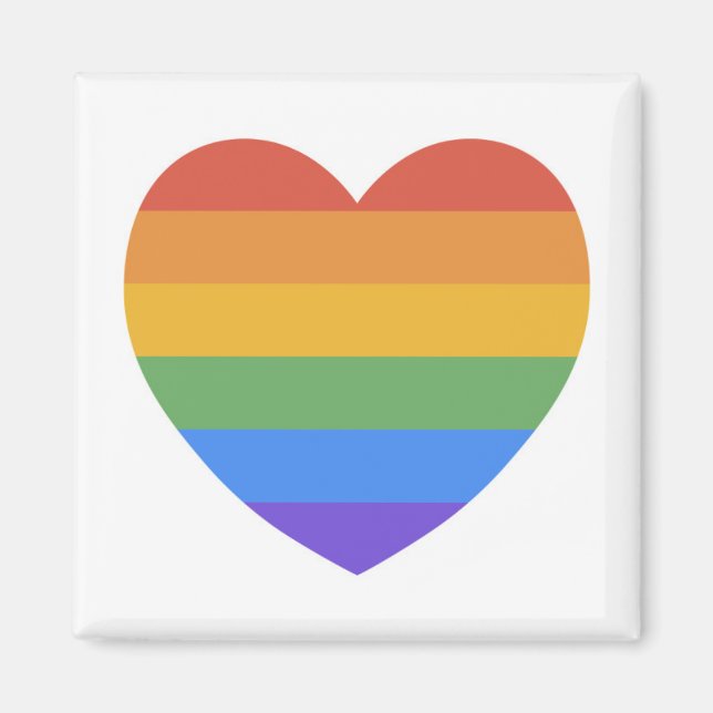 Rainbow Heart Magnet (Framsidan)