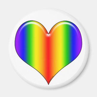 Rainbow Heart Magnet