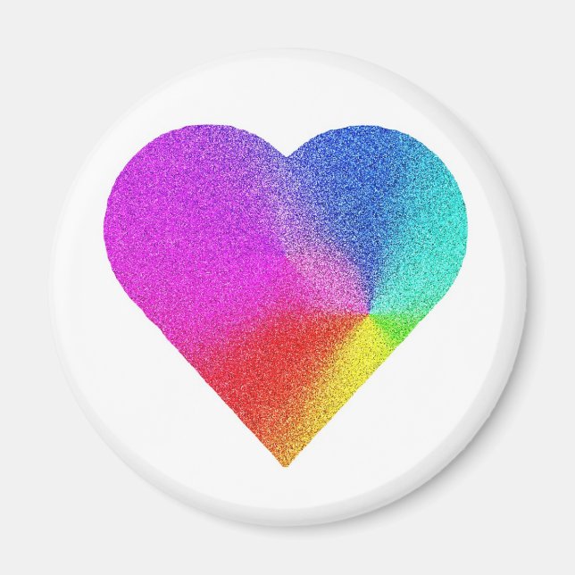 Rainbow Heart Magnet (Framsidan)
