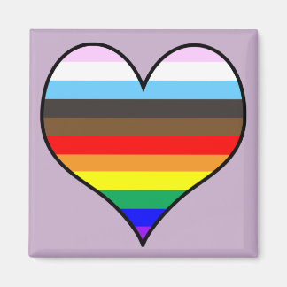 Rainbow Heart Magnet