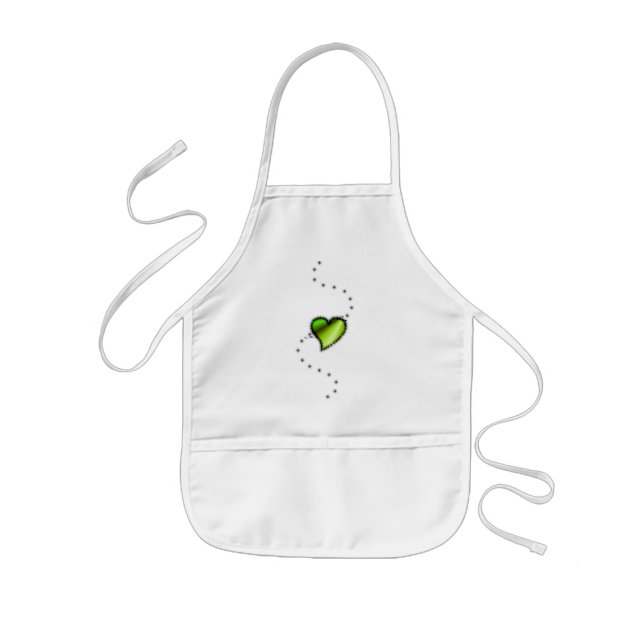 Rainbow Heart med stjärnor Barnförkläde (Framsidan)