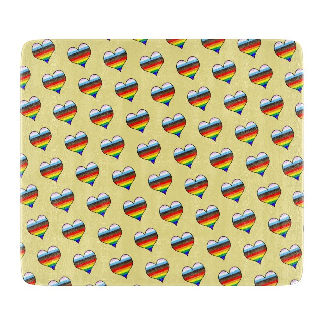 Rainbow Heart Mönster (Framsidan)
