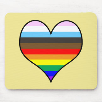 Rainbow Heart Mouse Pad Musmatta