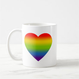 Rainbow Heart Mug Kaffemugg