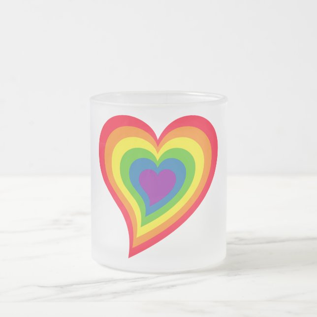 Rainbow Heart mugg (Center)