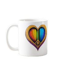 Rainbow Heart Mugg