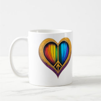 Rainbow Heart Mugg