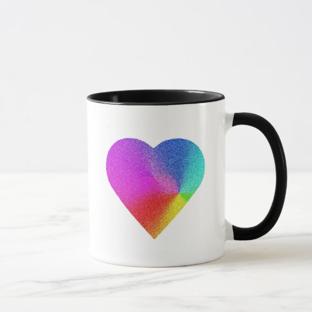 Rainbow Heart Mugg (Höger)