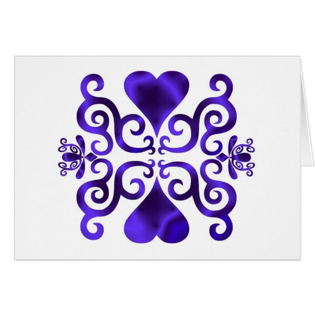 Rainbow Heart och Lily Hälsningskort (Framsidan Horizontal)