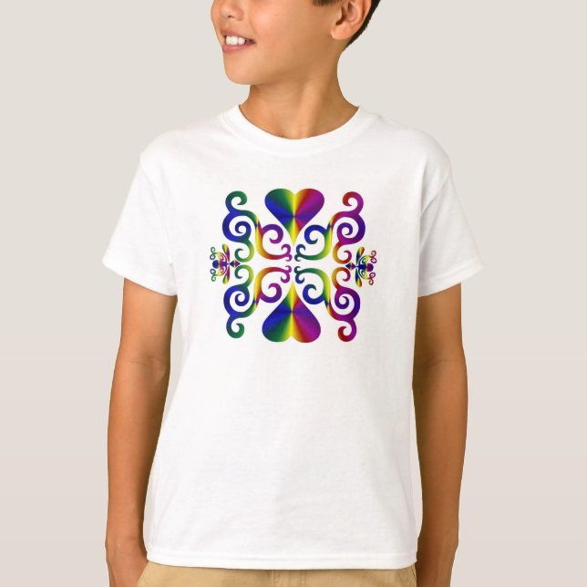 Rainbow Heart och Lily T Shirt (Framsida)