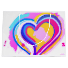 RAINBOW HEART ORIGINAL ART Gift-fack