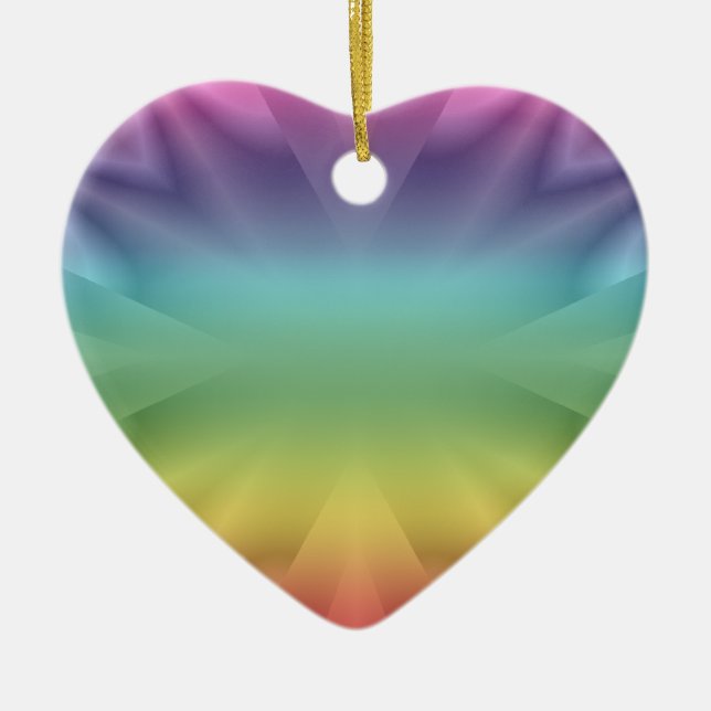 Rainbow Heart Ornament (Framsidan)