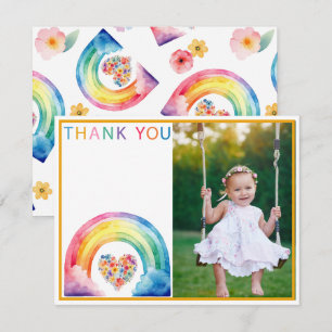 Rainbow Heart Photo Tacks with Clouds Tack Kort