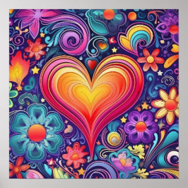 Rainbow Heart-Pridet Poster