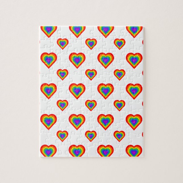 Rainbow Heart Pussel (Vertikal)