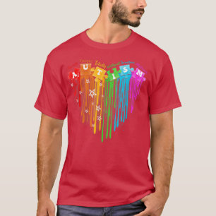 Rainbow Heart Puzzle Autism Awareness Month Autism T Shirt