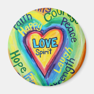 Rainbow Heart Spirit Ord Magnet
