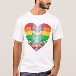 Rainbow Heart T Shirt