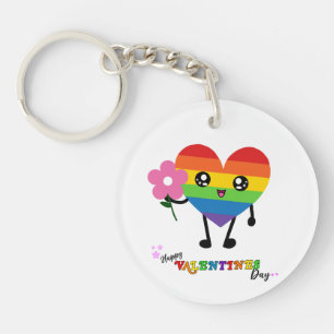 Rainbow Heart Valentines day
