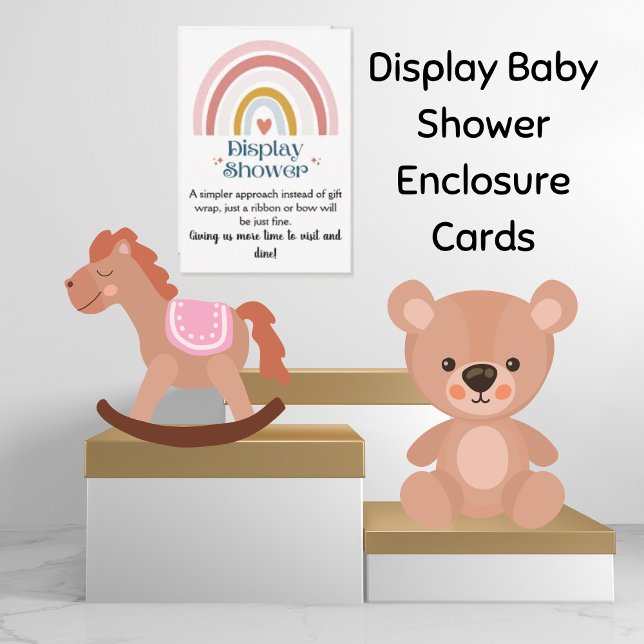 Rainbow Heart Visning Shower Baby-hölje Inbjudningar (Skapare uppladdad)