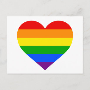 "RAINBOW HEART" VYKORT