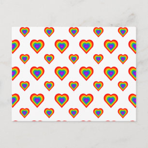 Rainbow Heart Vykort