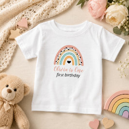 Rainbow & Hearts 1-årsfest T Shirt