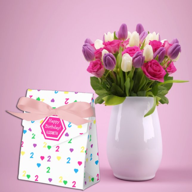 Rainbow Hearts 2:a födelsedagen Presentaskar (Skapare uppladdad)