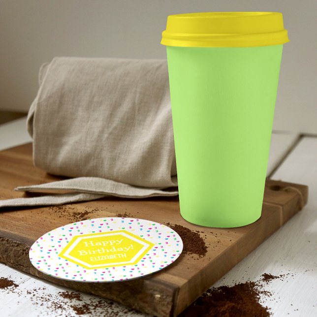 Rainbow Hearts 3:e födelsedagen Underlägg Papper (Skapare uppladdad)