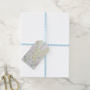 Rainbow Hearts Angel Blessings Customized Gift Mär Presentetikett