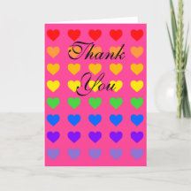Rainbow Hearts Deep Rosa
